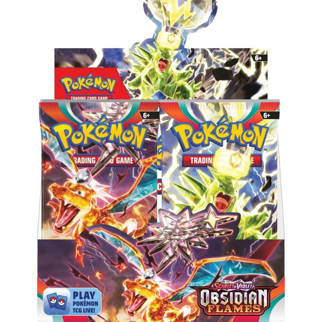 POKÉMON TCG Scarlet & Violet 3: Obsidian Flames Booster Box x6 (SEALED CASE) - Image 3