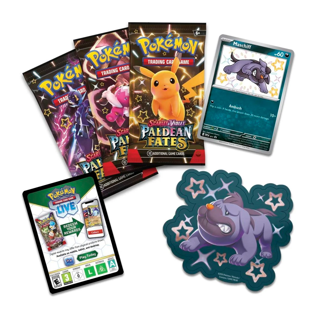 POKÉMON TCG Scarlet & Violet 4.5: Paldea Fates Tech Sticker Blister - Image 3