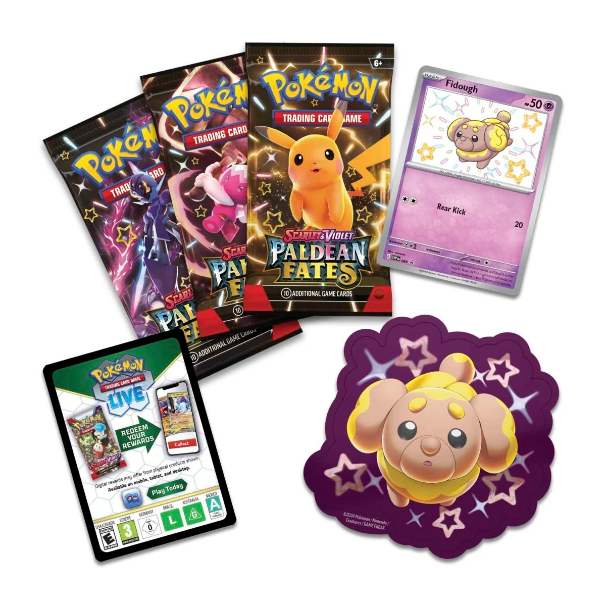 POKÉMON TCG Scarlet & Violet 4.5: Paldea Fates Tech Sticker Blister - Image 4