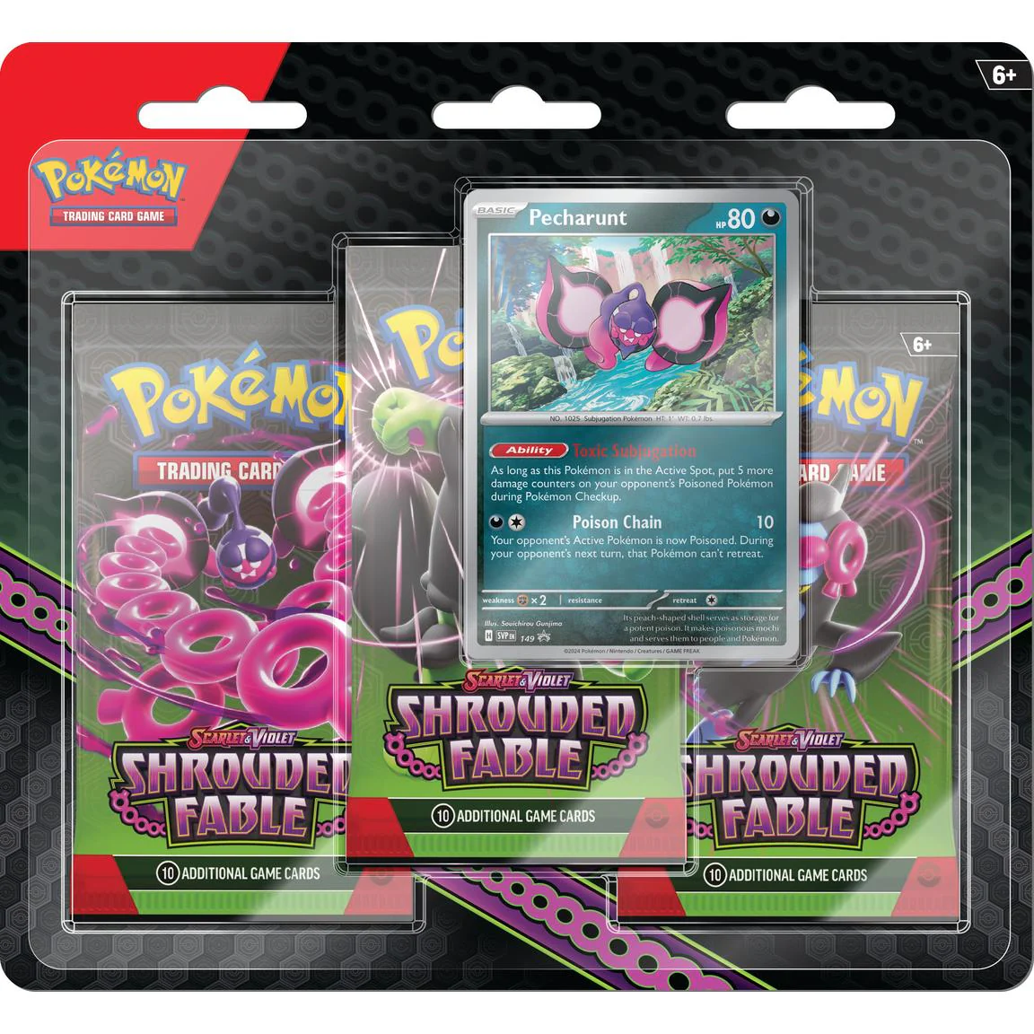 POKÉMON TCG Scarlet & Violet 6.5: Shrouded Fable 3 pack Blister