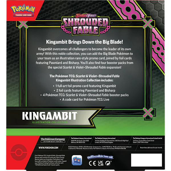 POKÉMON TCG Scarlet & Violet 6.5: Shrouded Fable Kingambit Illustration Collection - Image 2