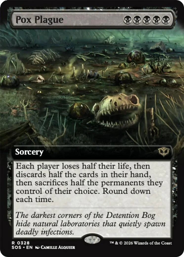 Pox Plague (Extended Art) (328) (Secrets of Strixhaven)