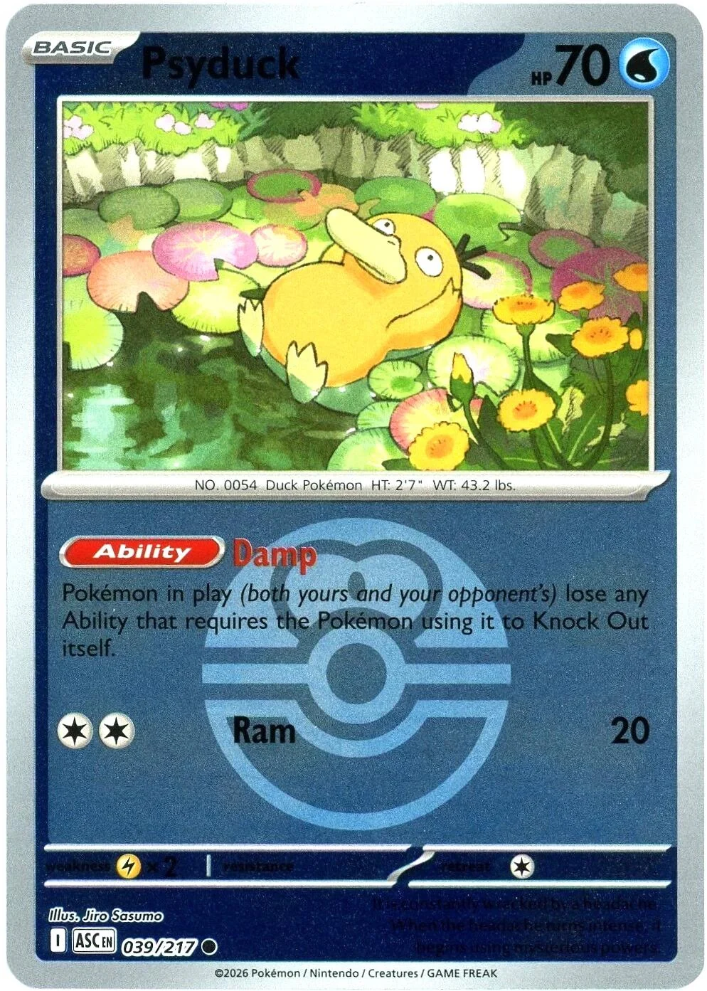Psyduck - 039/217 (Love Ball) (039/217) (ME: Ascended Heroes)