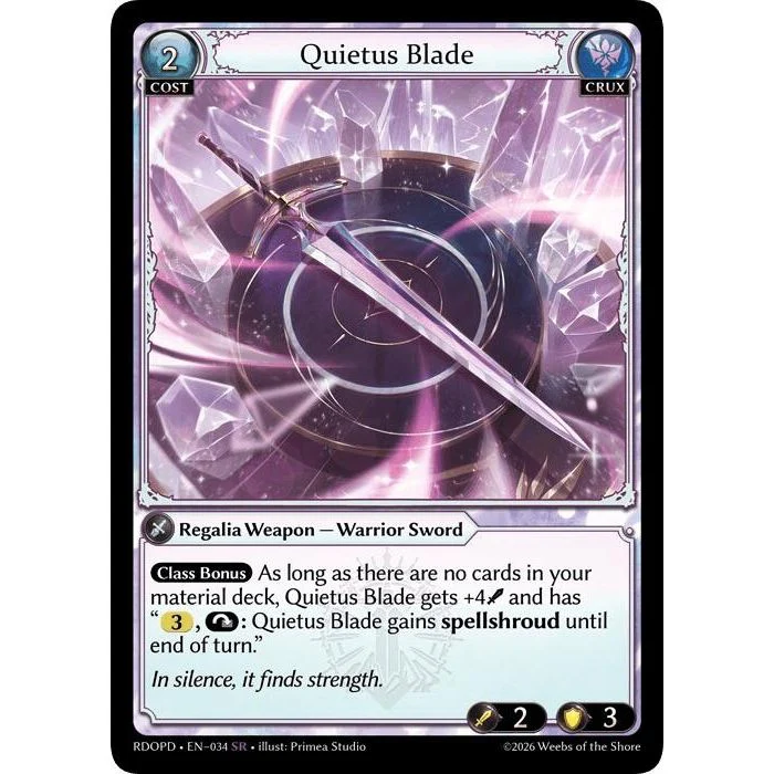 Quietus Blade (034) (Radiant Origins: Pantheon)