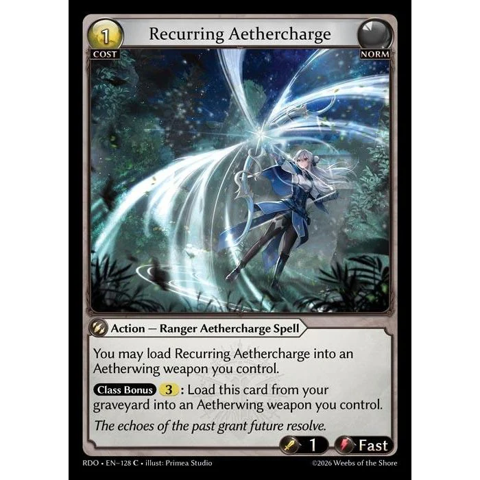 Recurring Aethercharge (Curio Foil) (128) (Radiant Origins)