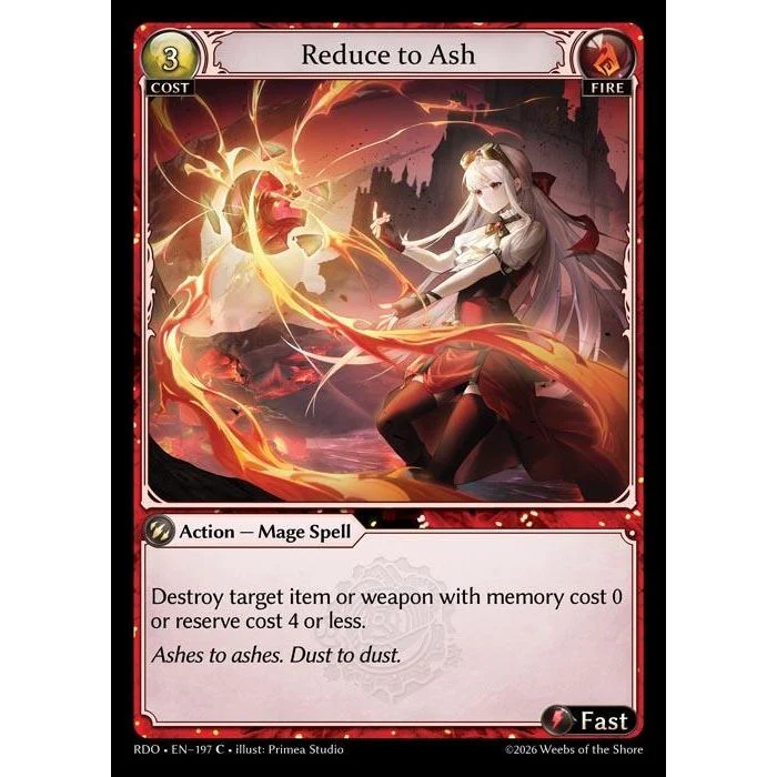 Reduce to Ash (197) (Radiant Origins)