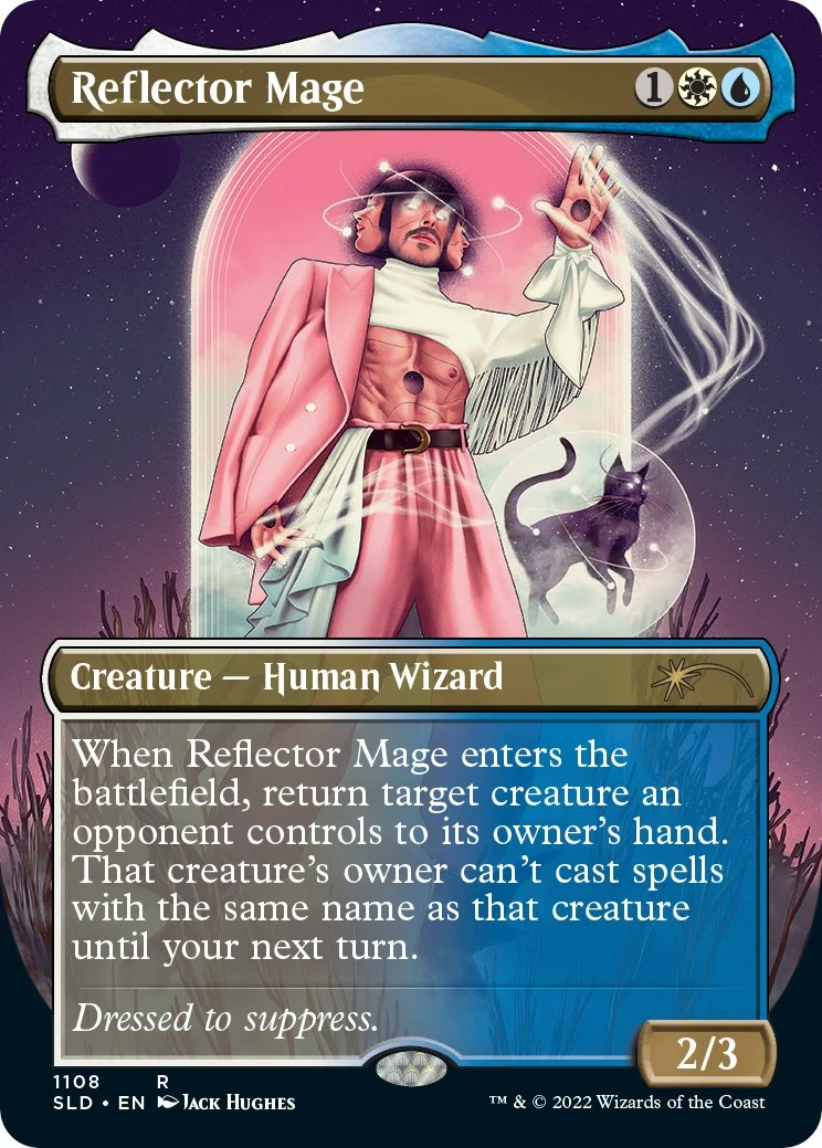 Reflector Mage (Borderless) (1108) (Secret Lair Drop Series)