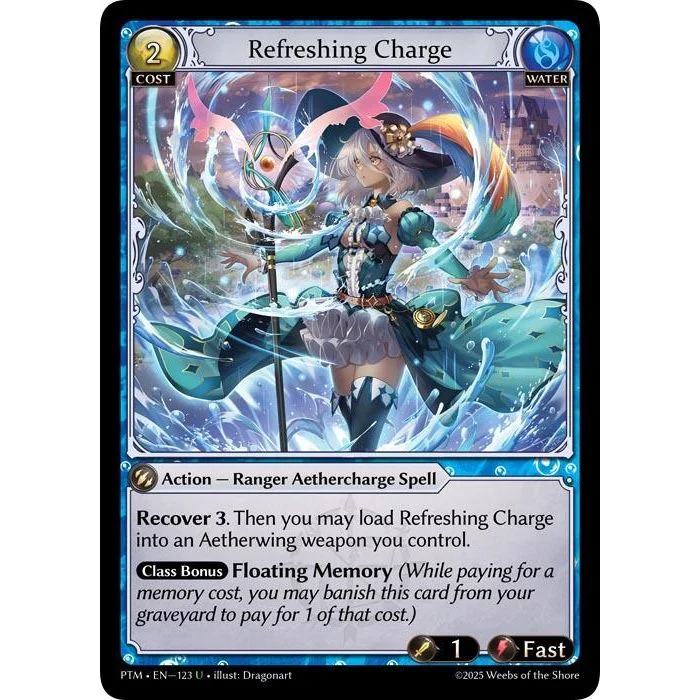 Refreshing Charge (Curio Foil) (123) (Phantom Monarchs)