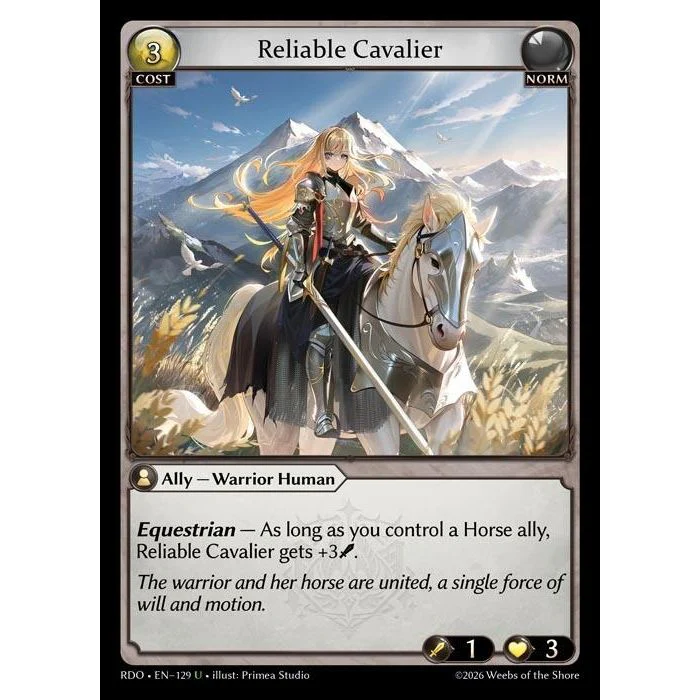 Reliable Cavalier (Curio Foil) (129) (Radiant Origins)