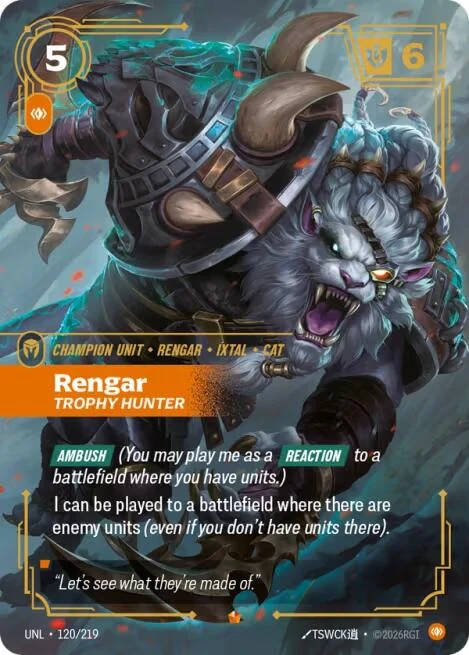Rengar - Trophy Hunter (120/219) (Unleashed)