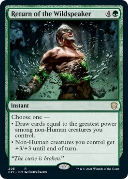 Return of the Wildspeaker (205) (Commander 2021)
