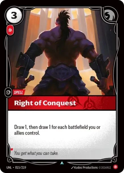 Right of Conquest (015/219) (Unleashed)