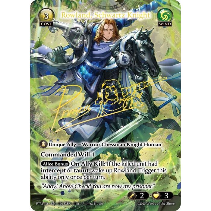 Rowland, Schwartz Knight (CSR) (150) (Phantom Monarchs)