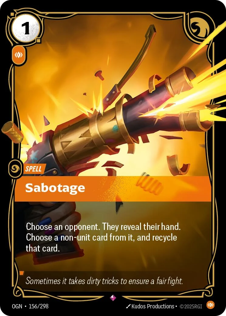 Sabotage (156/298) (Origins)