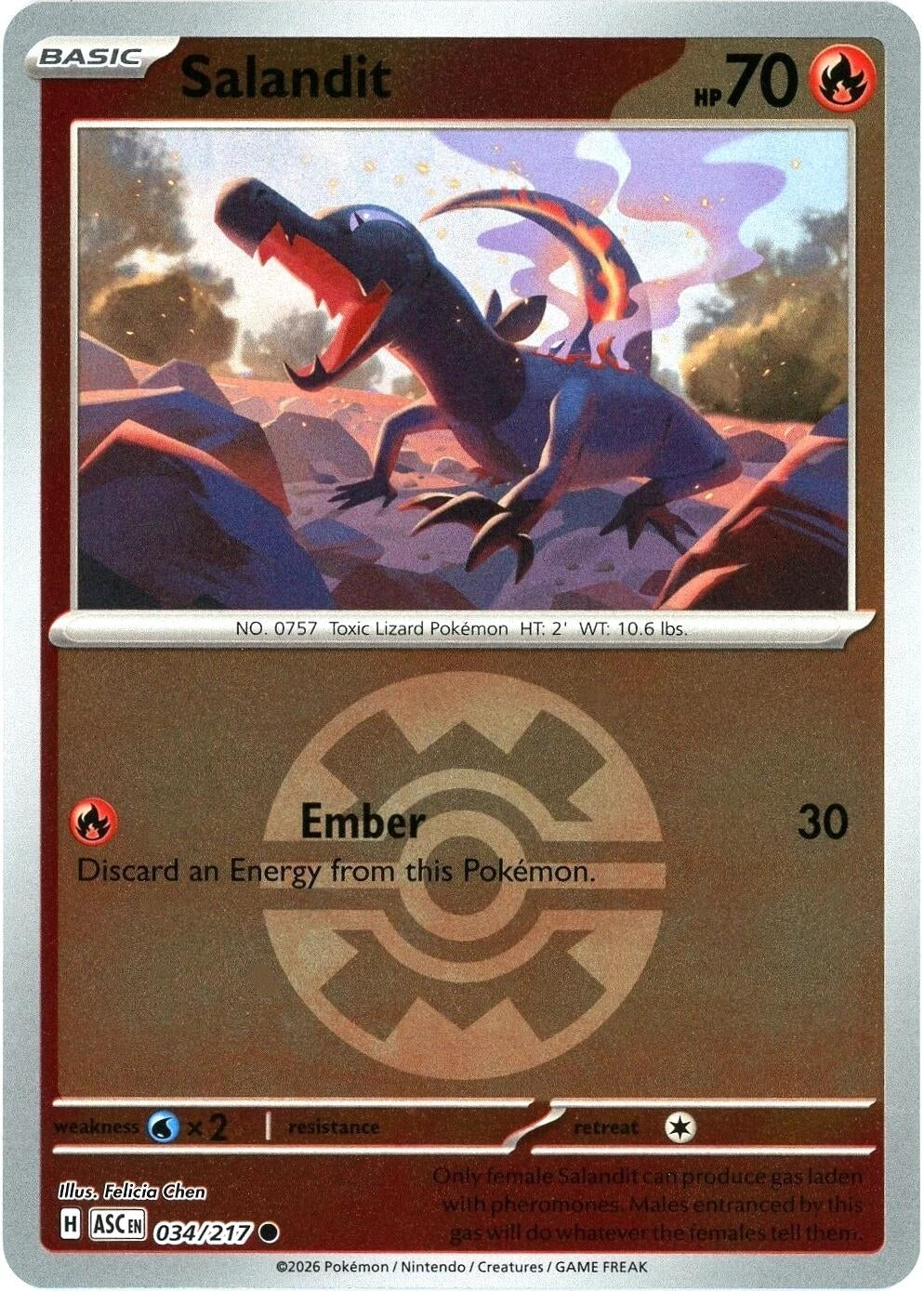 Salandit (Quick Ball) (034/217) (ME: Ascended Heroes)