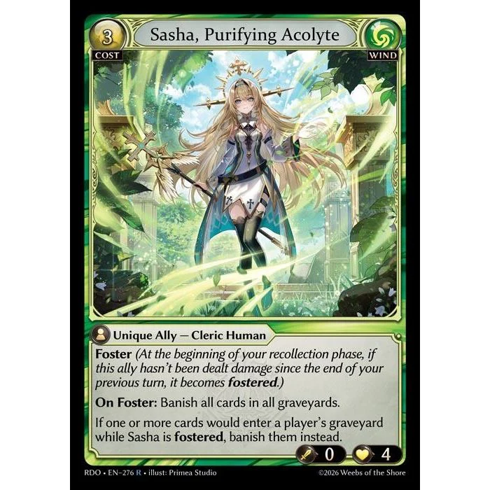 Sasha, Purifying Acolyte (276) (Radiant Origins)