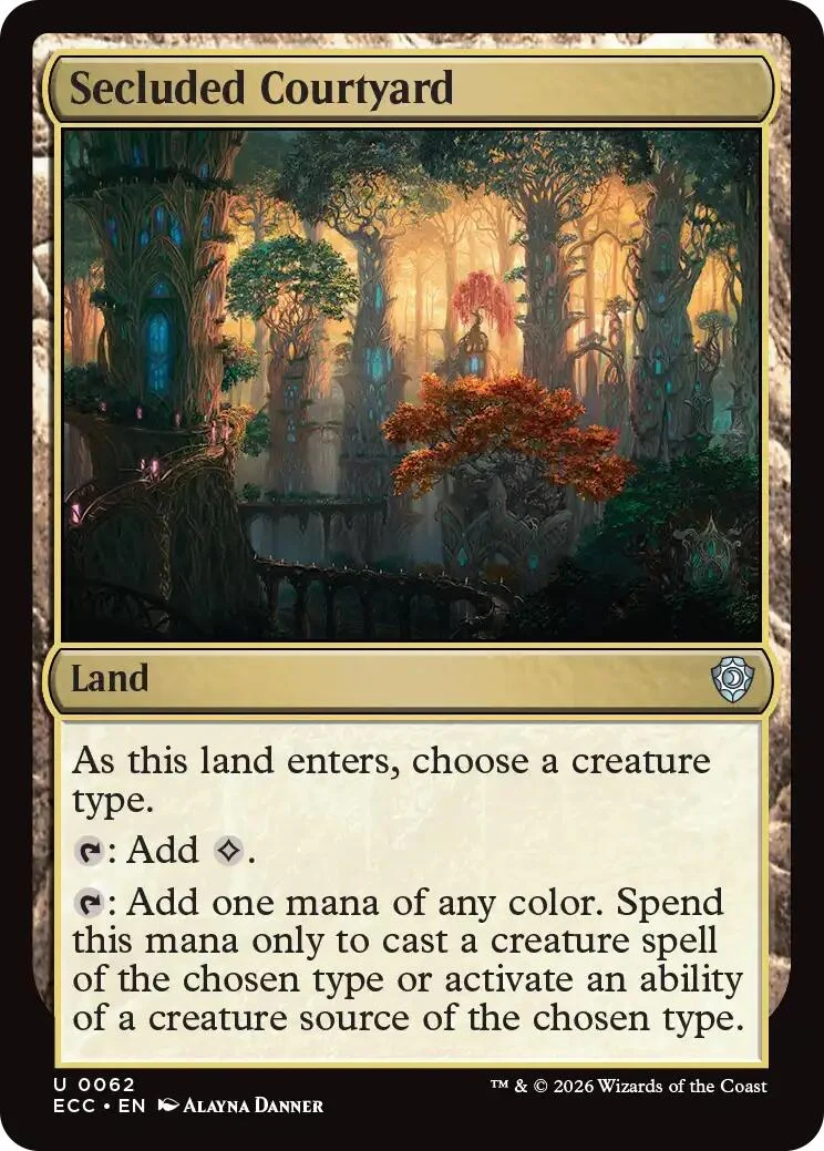 Secluded Courtyard (62) (Lorwyn Eclipsed)