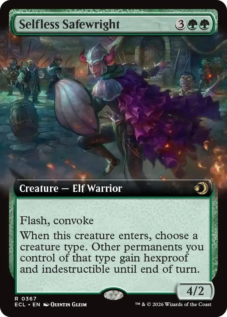 Selfless Safewright (Extended Art) (367) (Lorwyn Eclipsed)