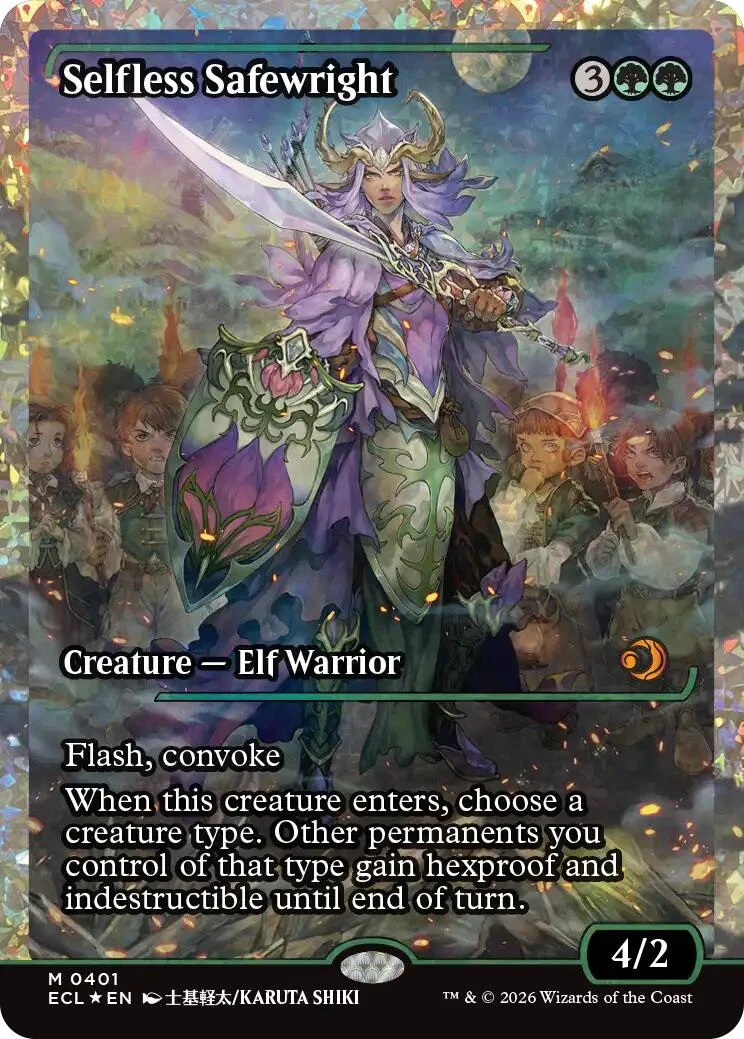 Selfless Safewright (Showcase) (Fracture Foil) (401) (Lorwyn Eclipsed)