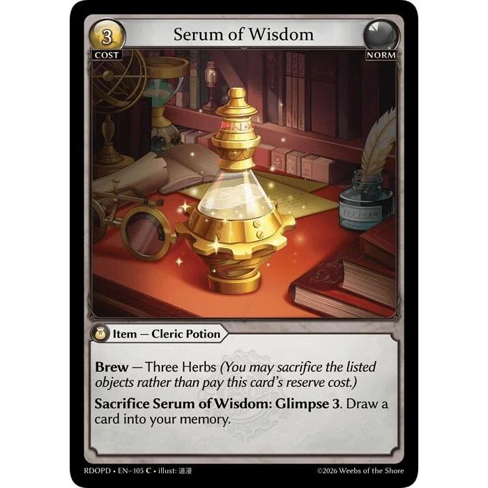 Serum of Wisdom (105) (Radiant Origins: Pantheon)