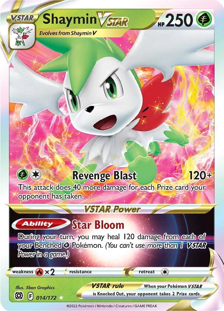 Shaymin VSTAR (014/172) (SWSH09: Brilliant Stars)
