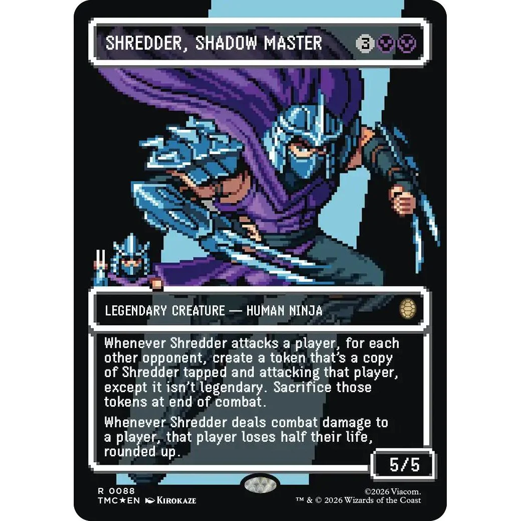 Shredder, Shadow Master (Borderless) (Surge Foil) (88) (Teenage Mutant Ninja Turtles)