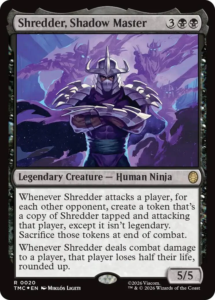 Shredder, Shadow Master (Surge Foil) (20) (Teenage Mutant Ninja Turtles)