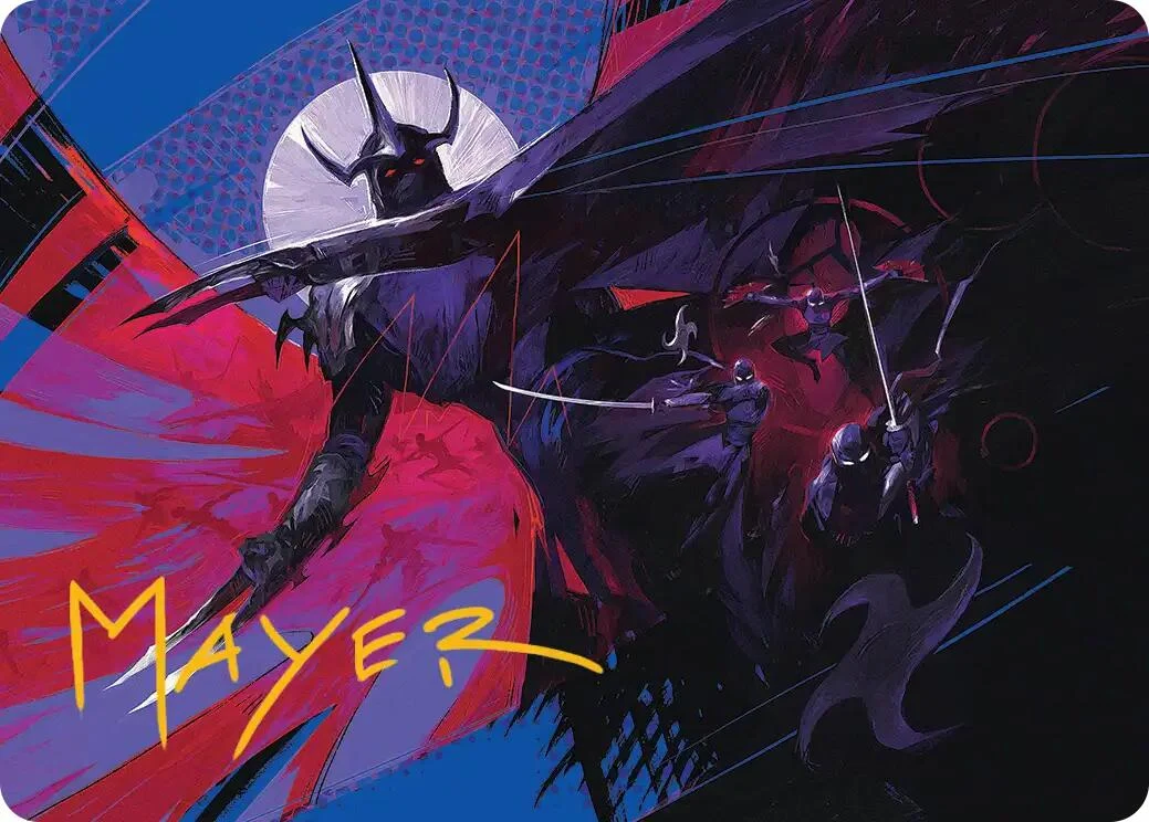 Shredder's Technique Art Card (Gold-Stamped Signature) (7) (Teenage Mutant Ninja Turtles)