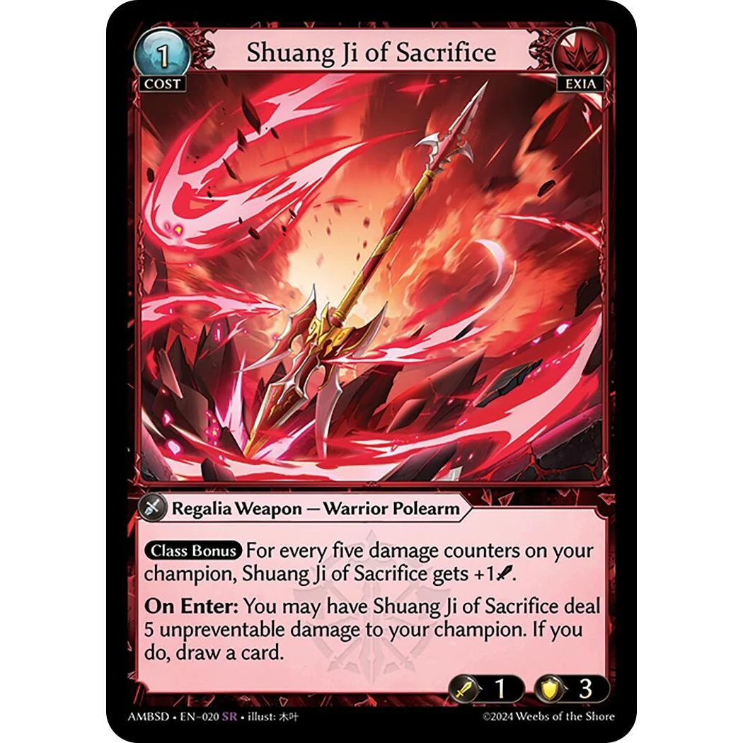 Shuang Ji of Sacrifice (020) (Mortal Ambition Starter Decks)