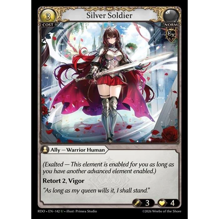 Silver Soldier (Curio Foil) (142) (Radiant Origins)