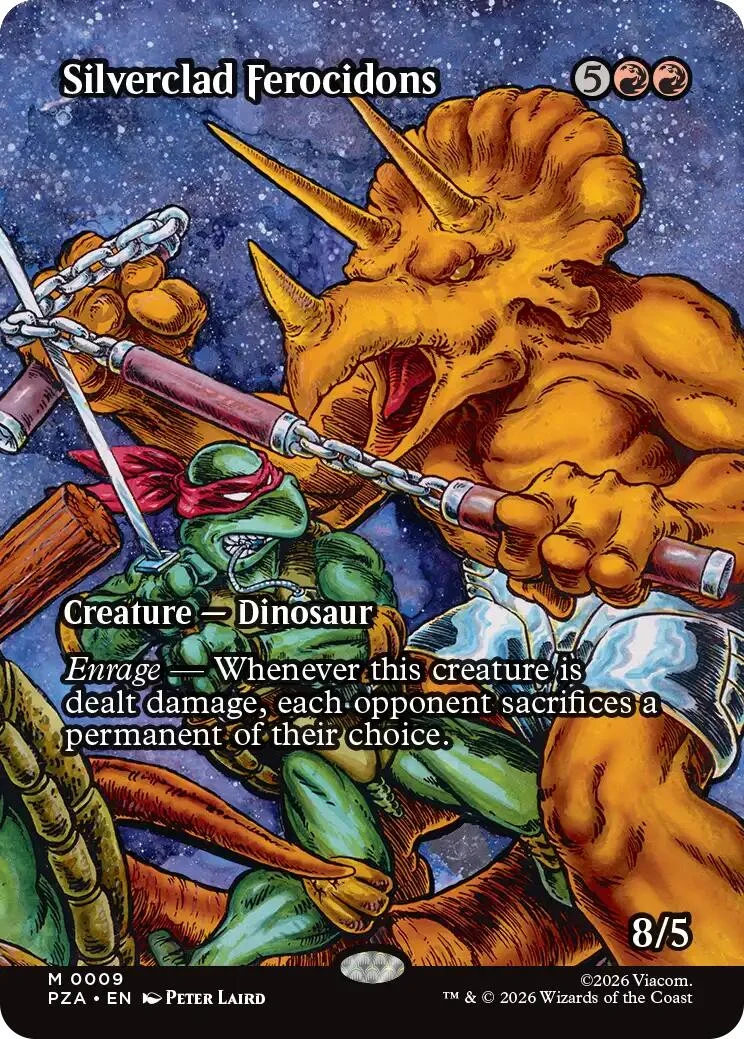 Silverclad Ferocidons (Borderless) (9) (Teenage Mutant Ninja Turtles Source Material)