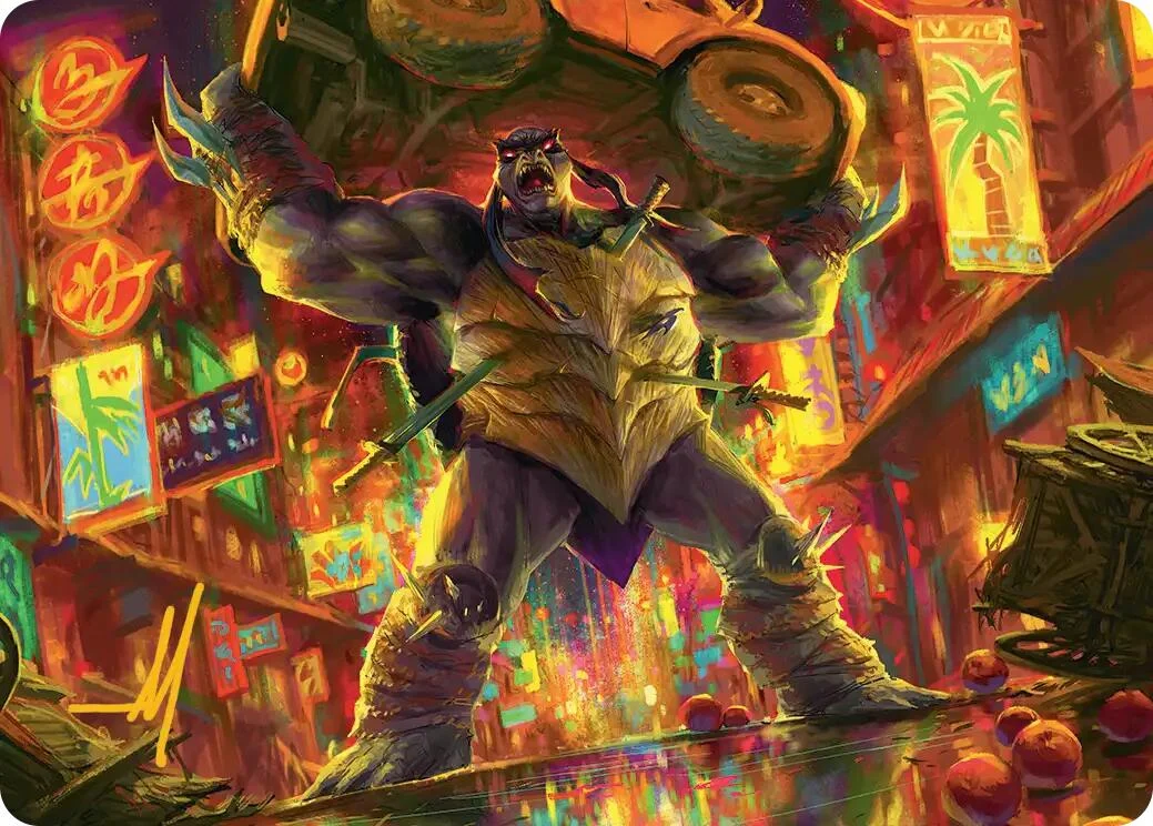 Slash, Reptile Rampager Art Card (Gold-Stamped Signature) (10) (Teenage Mutant Ninja Turtles)