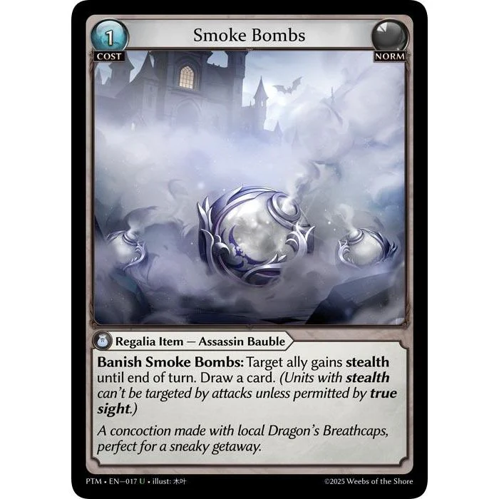 Smoke Bombs (Curio Foil) (017) (Phantom Monarchs)