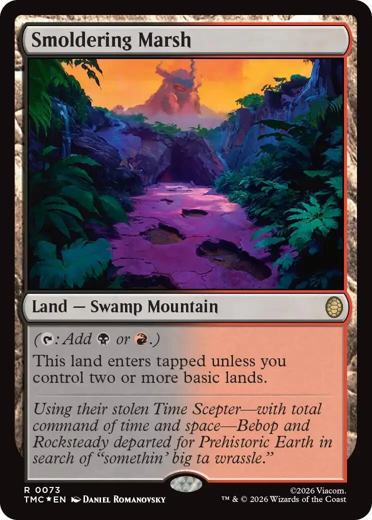 Smoldering Marsh (Surge Foil) (73) (Teenage Mutant Ninja Turtles)