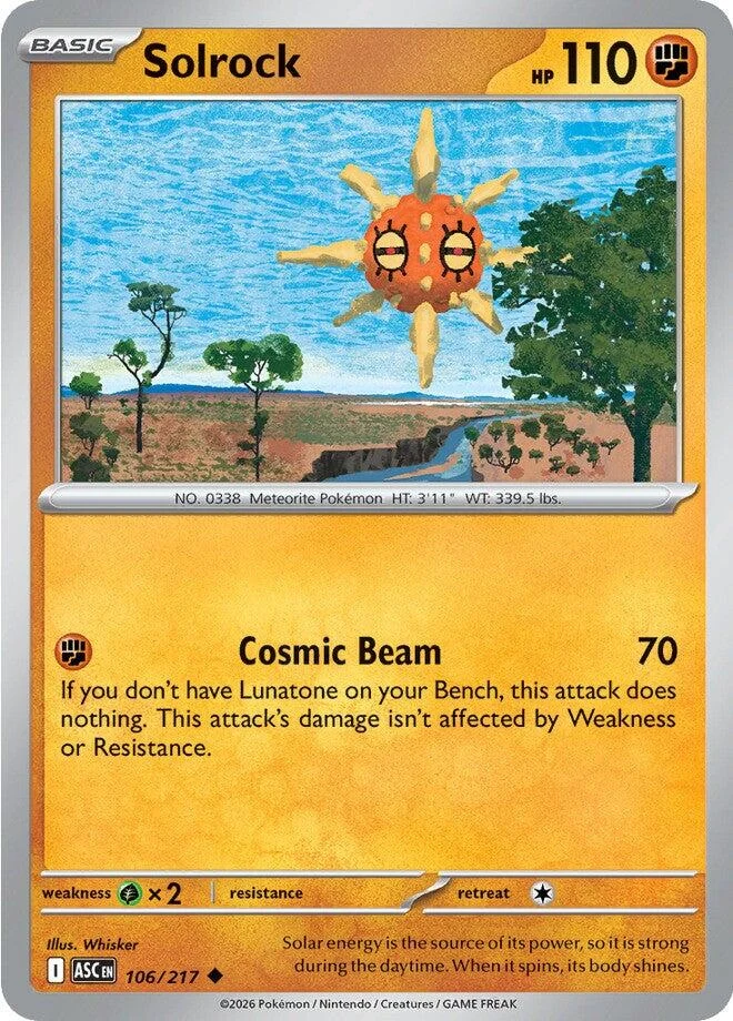 Solrock (106/217) (ME: Ascended Heroes)