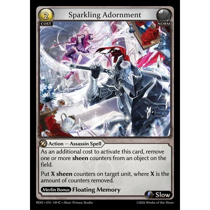Sparkling Adornment (Curio Foil) (149) (Radiant Origins)