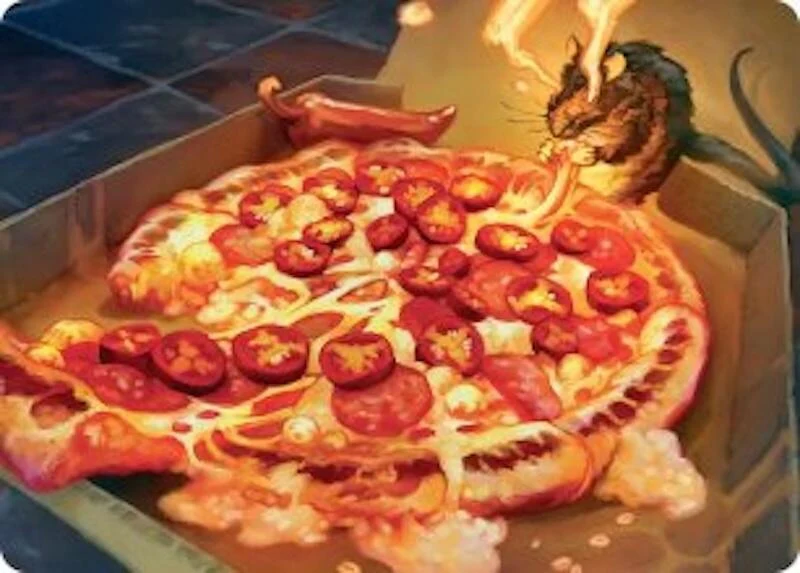 Spicy Oatmeal Pizza Art Card (11) (Teenage Mutant Ninja Turtles)