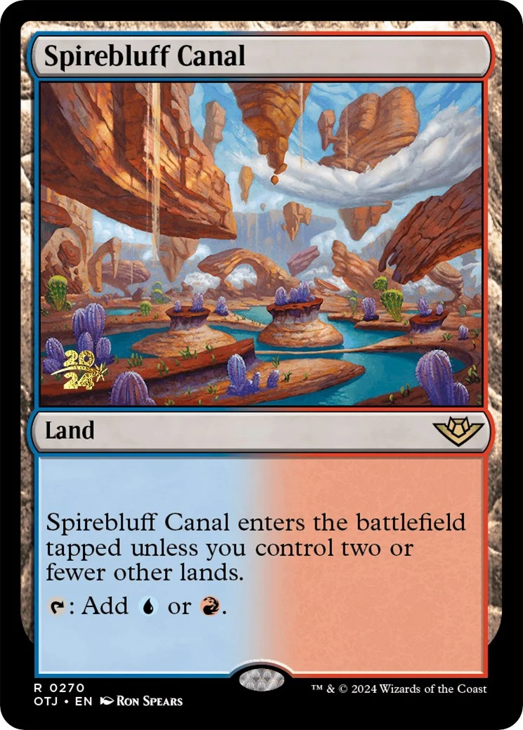 Spirebluff Canal (OTJ) (270) (Prerelease Cards)