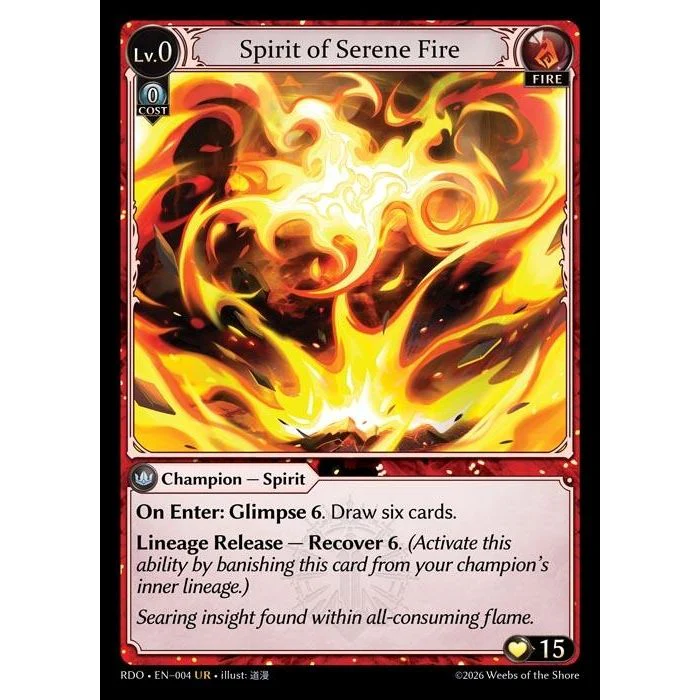 Spirit of Serene Fire (004) (Radiant Origins)