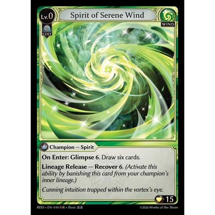 Spirit of Serene Wind (010) (Radiant Origins)