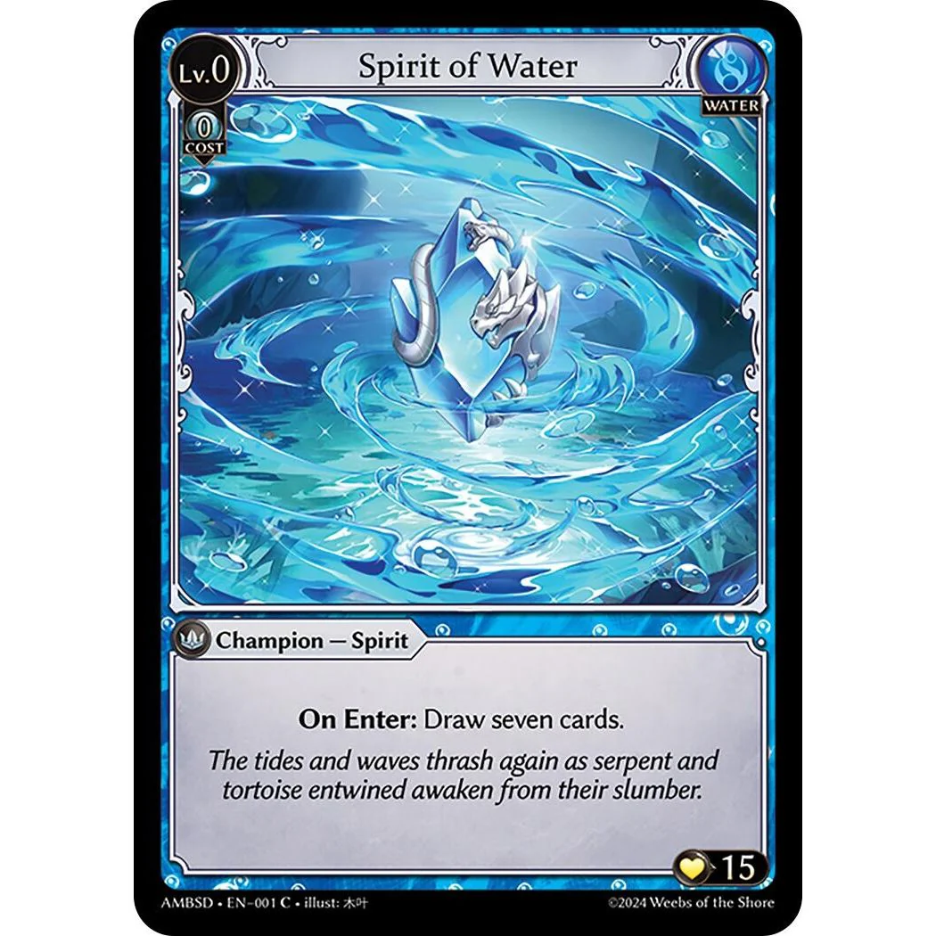 Spirit of Water (001) (Mortal Ambition Starter Decks)