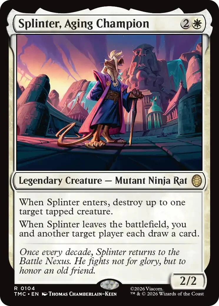 Splinter, Aging Champion (104) (Teenage Mutant Ninja Turtles)