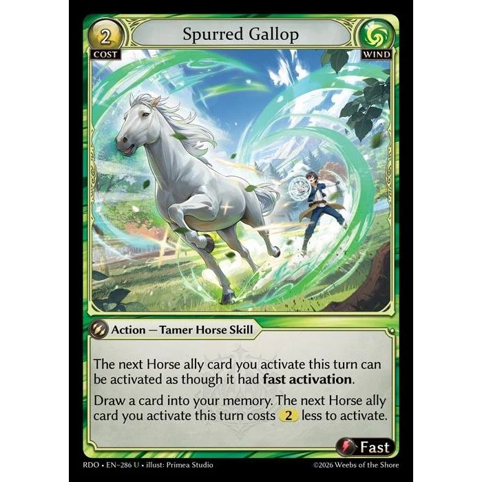 Spurred Gallop (Curio Foil) (286) (Radiant Origins)