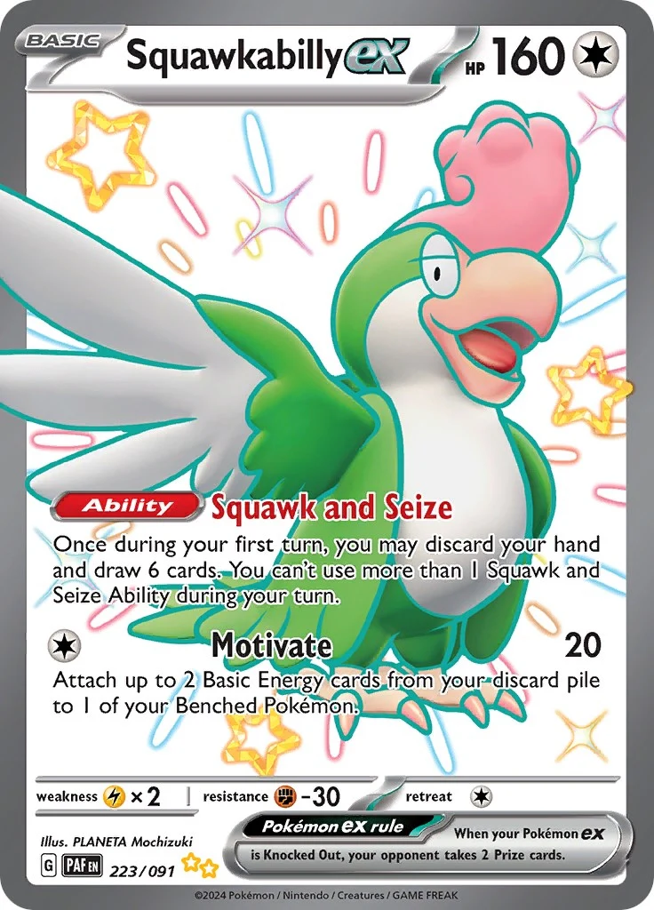 Squawkabilly ex (223/091) (SV: Paldean Fates)