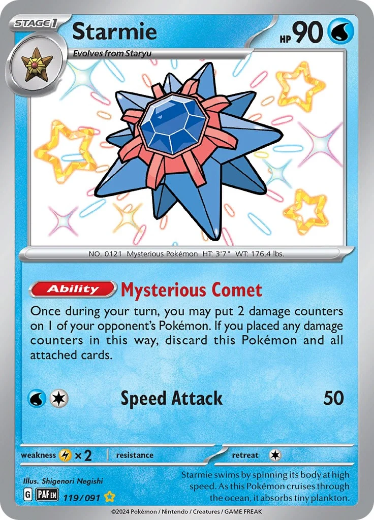Starmie (119/091) (SV: Paldean Fates)