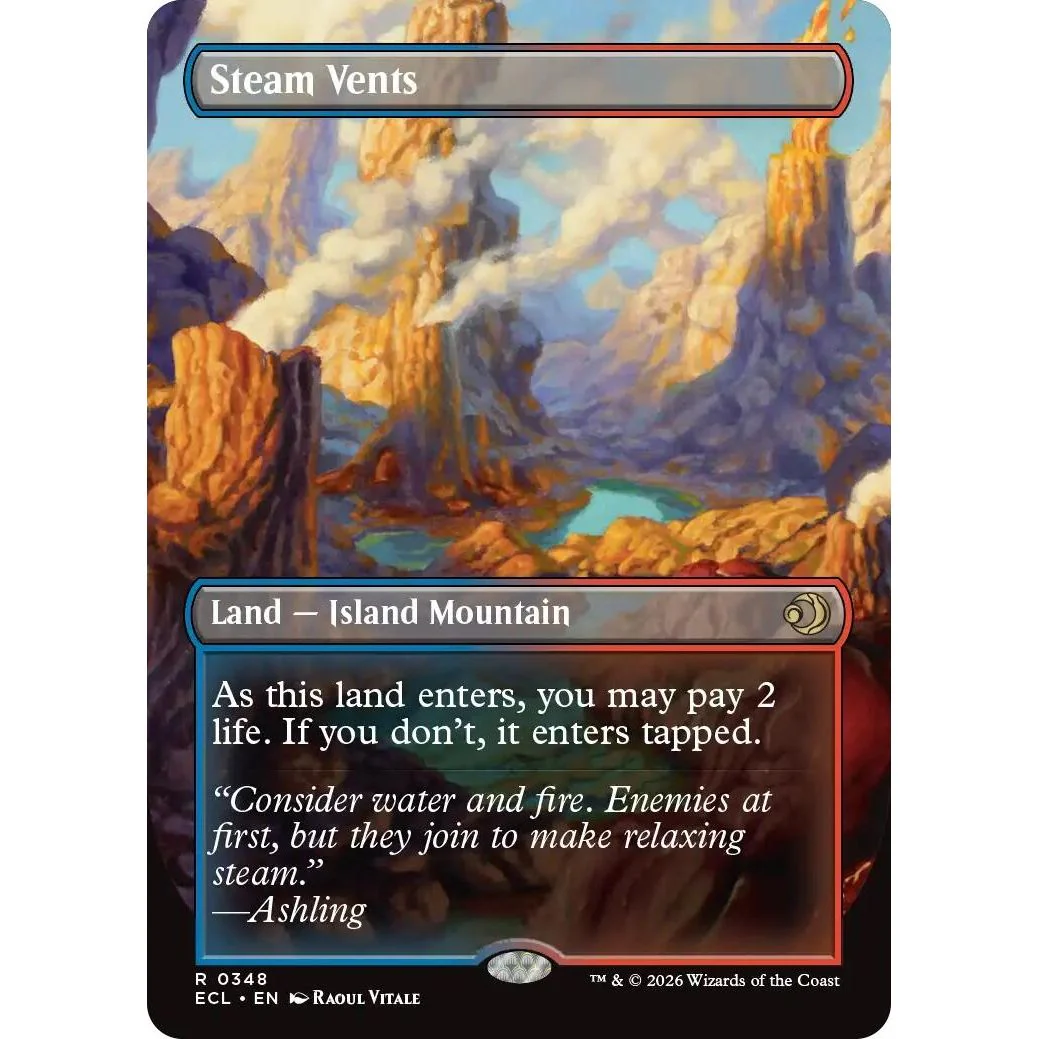 Steam Vents (Borderless) (348) (Lorwyn Eclipsed)