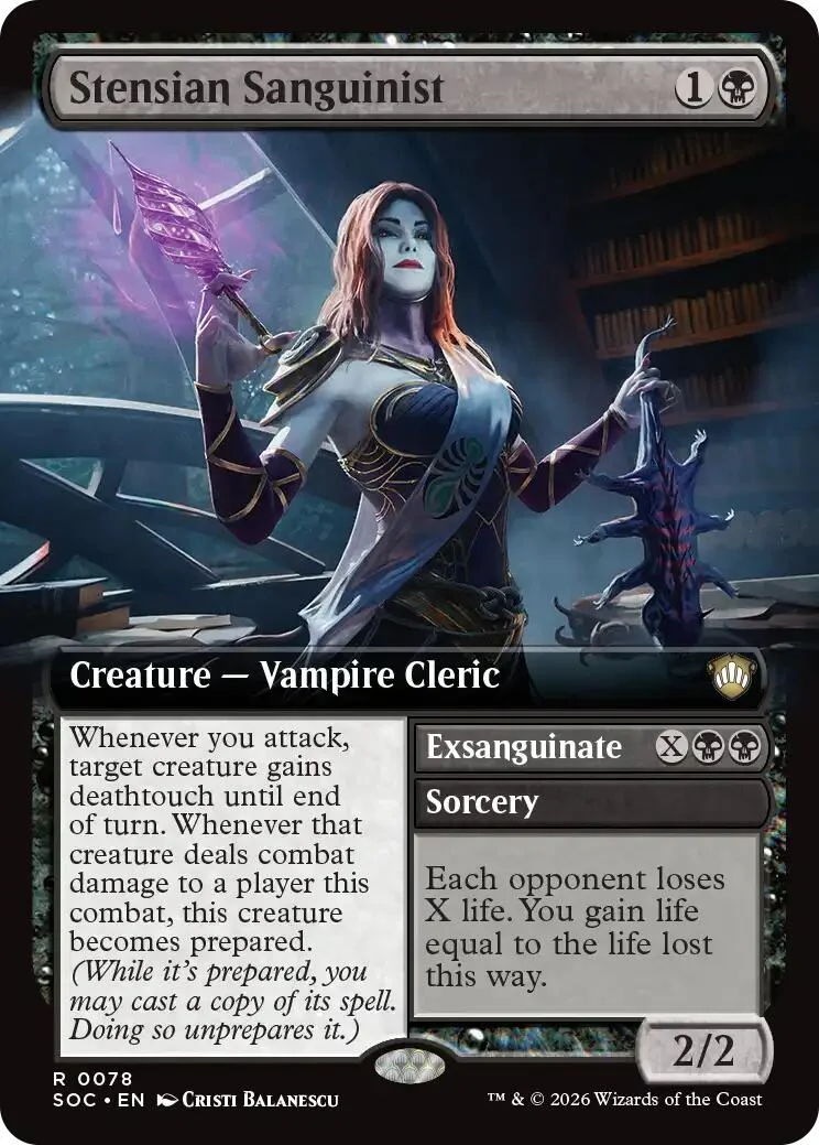 Stensian Sanguinist (Extended Art) (78) (Secrets of Strixhaven)