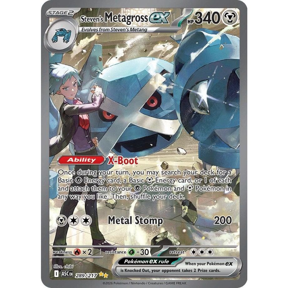 Steven's Metagross ex (289/217) (ME: Ascended Heroes)