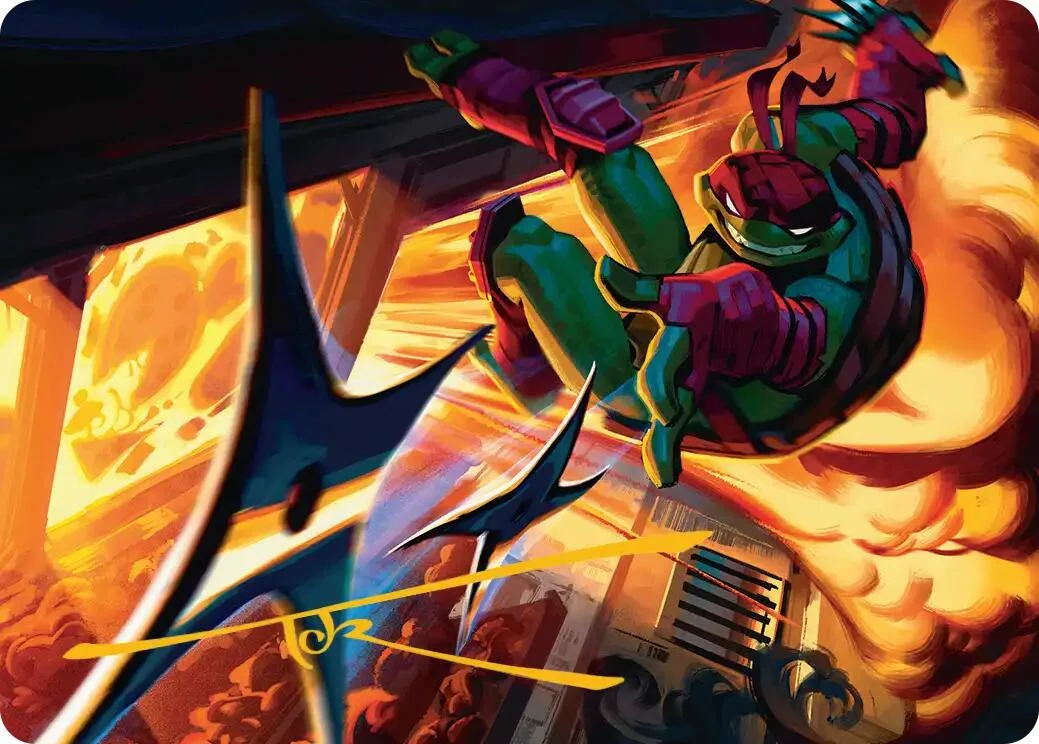 Storm of Steel Art Card (Gold-Stamped Signature) (48) (Teenage Mutant Ninja Turtles)