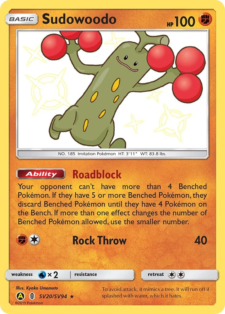 Sudowoodo (SV20/SV94) (Hidden Fates: Shiny Vault)